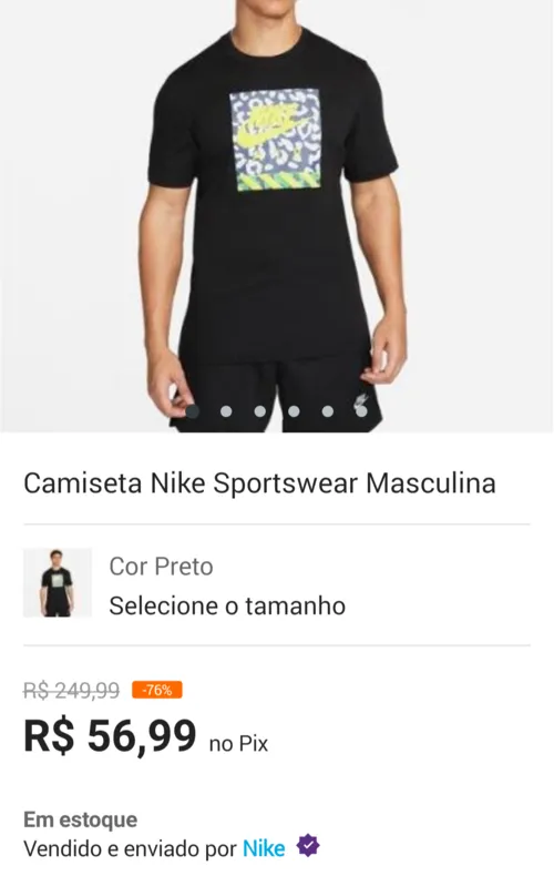 Imagem na descrição da promoção