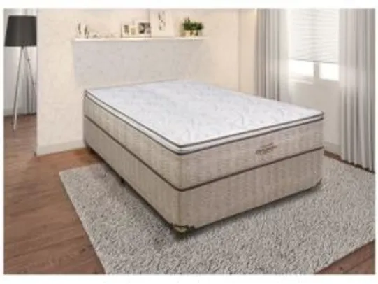 Cama Box Casal (Box + Colchão) Ortobom Mola - 30cm de Altura Ortotech por R$ 900