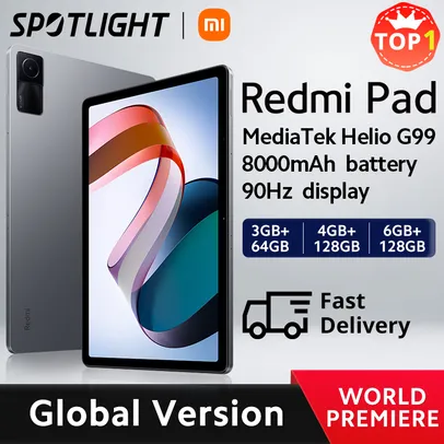 Tablet Xiaomi Redmi Pad Versão Global 128GB