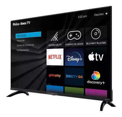 Smart Tv Ptv40g7er2cpblf 40'' Led Dolby Áudio Philco Bivolt