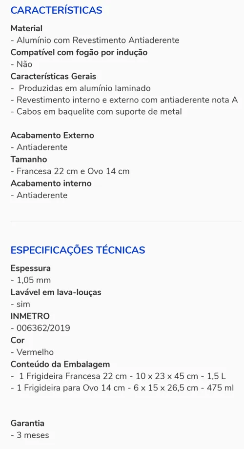 Imagem na descrição da promoção