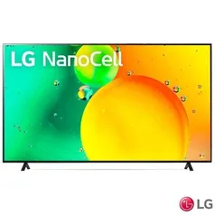 Smart TV 4K LG NanoCell 65” 65NANO75SQcom A7 Gen5 AI Processor 4K, Controle Smart Magic, Google, Al