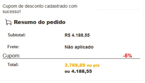 Imagem na descrição da promoção