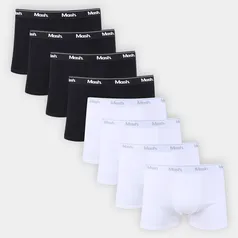 Kit Cueca Boxer Mash Cotton Masculina 8 Peças (Tam. P ao GG)