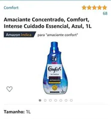 [PRIME] Confort Intense 1L | Recorrência (5): R$10 cada