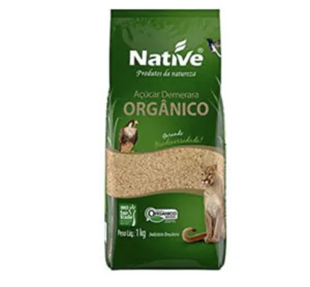 [PRIME] Açúcar Demerara Orgânico Native 1kg | R$3,99