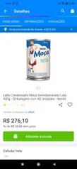 Leite Condensado Moça Semidesnatado Lata 405g | 48 unidades | R$276