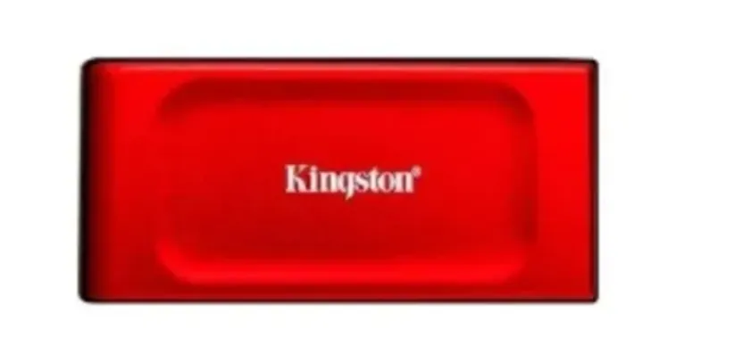 SSD Externo Kingston XS1000, 1 TB, USB 3.2 Gen 2x2, Portátil, Leitura: 1050 MB/s, Gravação: 1000 MB/s, Vermelho - SXS1000R/1000G