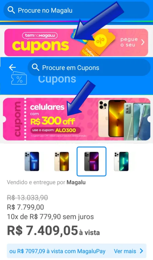 Imagem na descrição da promoção