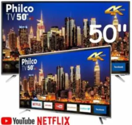 Smart TV Philco 50 Led PTV50F60SN 4K com Conversor | R$1.530