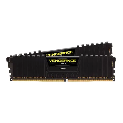 Memória Corsair Vengeance LPX 8GB (2x4GB) 2666Mhz DDR4 C16 Black - CMK8GX4M2A2666C16