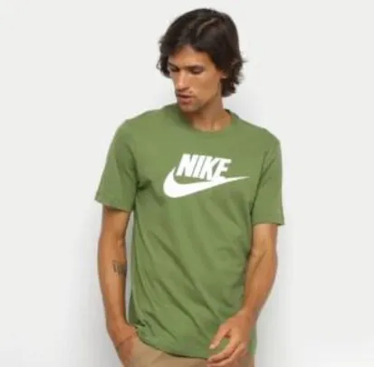 Camiseta Nike Sportwear Icon Futura Masculina - Verde claro | R$ 60
