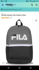 Mochila, Essence, Fila, Unissex, Cinza | R$ 100