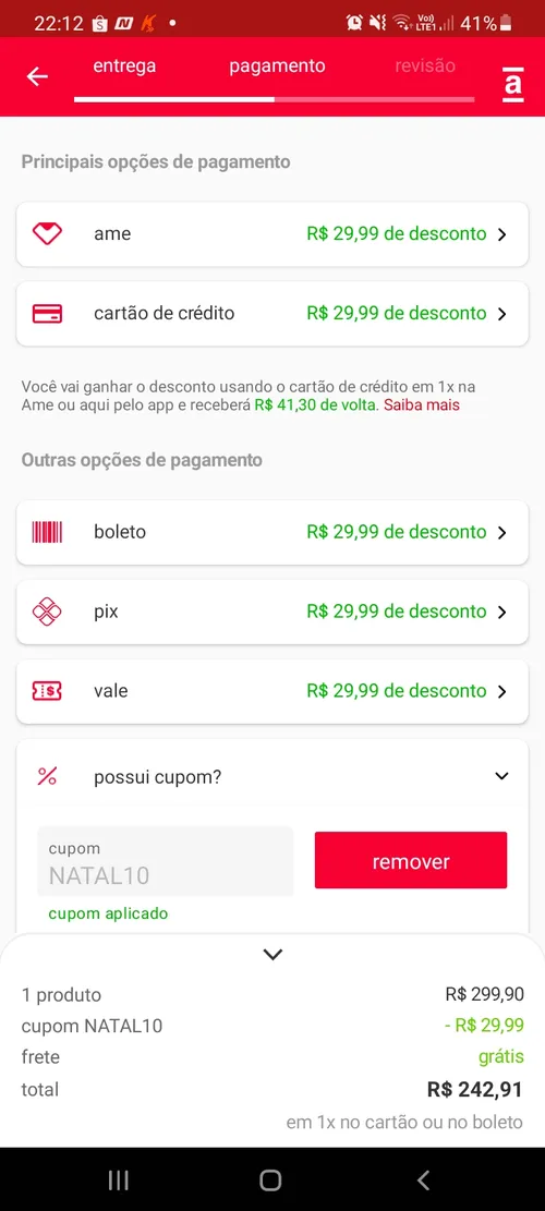 Imagem na descrição da promoção