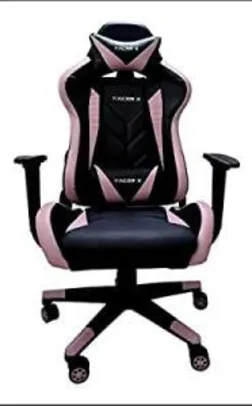 Cadeira Gamer para Computador Racer-X Modelo Rush Reclinável (Rosa) R$ 658