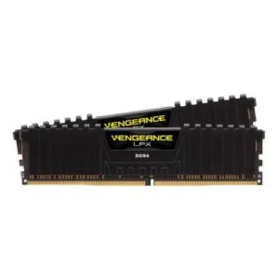 MEMORIA CORSAIR VENGEANCE LPX 32GB (2X16) DDR4 3000MHZ CL15 PRETA | R$899