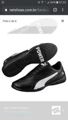 Tênis Puma BMW MMS Kart Cat III - Preto e Branco | R$155