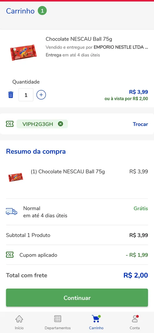 Imagem na descrição da promoção