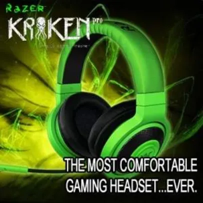 KABUM - Headphone Gamer Razer Kraken Verde e Preto 299,90
