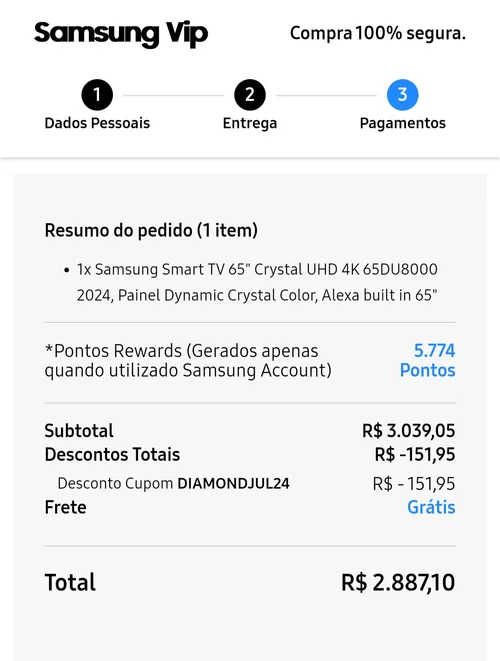 Imagem na descrição da promoção