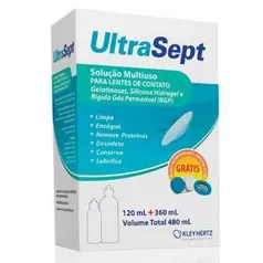 Solução Multiuso para Lentes de Contato Ultrasept 480ml | R$22