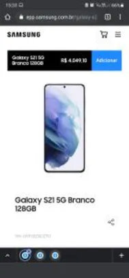 Smartphone Samsung Galaxy S21 128G | R$ 4049