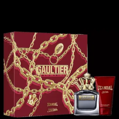 Conjunto Scandal Pour Homme Jean Paul Gaultier Masculino - EDT 100ml + Gel de Banho 75ml