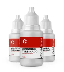 Kit 3 Minoxidil Turbinado 120Ml