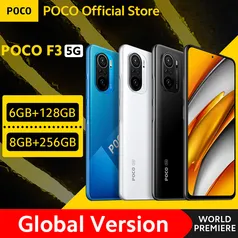 Global Version POCO F3 5G  Snapdragon 870 Octa Core 128GB/256GB 