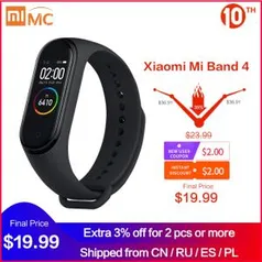 Mi Band 4 Versão Chinesa | R$110