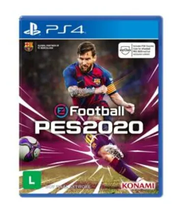 [R$120 com AME] Pré Venda | Game EFootball PES 2020 - PS4 | R$180