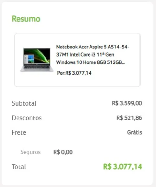 Imagem na descrição da promoção