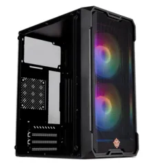 Gabinete Gamer TGT Jester Mid-Tower Lateral de Vidro Com 2 Fans Preto TGT-JSR-BKGF01