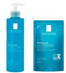 Effaclar Concentrado La Roche-Posay Kit - Gel de Limpeza Facial + Refil | R$ 94