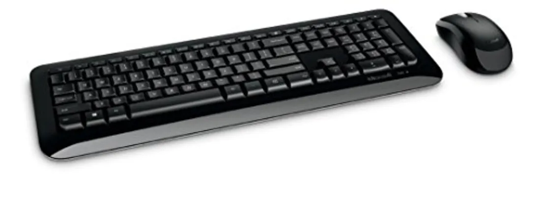 Teclado E Mouse Sem Fio Desktop 850 Usb Preto Microsoft - PY900021