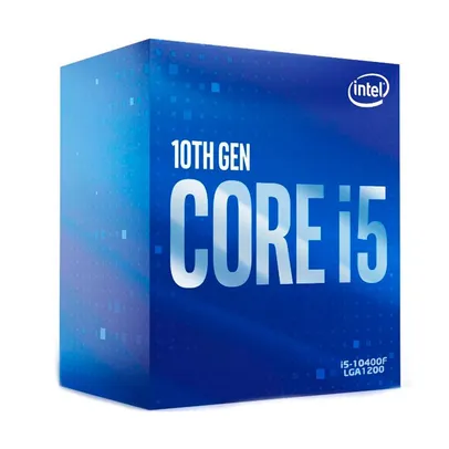 Processador Intel Core I5-10400F, 2.90GHz (4.3GHz Turbo), Hexa Core, Cache 12MB, LGA 1200 - BX8070110400F