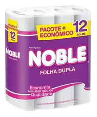 Papel Higiênico Folha Dupla Noble 12 Rolos Atacado Barato