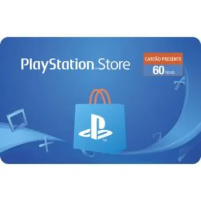 Gift Card Digital Sony Playstation R$ 60 - 5% de volta com o AME