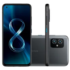 Smartphone Asus Zenfone 8 5G ZS590KS-2A079BR, 8GB RAM, 256GB, Câmera Dupla 64MP, Tela 5.92, Preto - 90AI0061-M00850