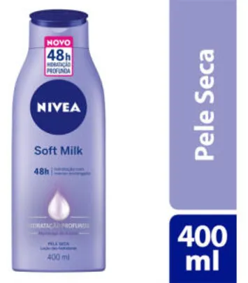 Loção Desodorante Hidratante Soft Milk Nivea 400ml | R$8