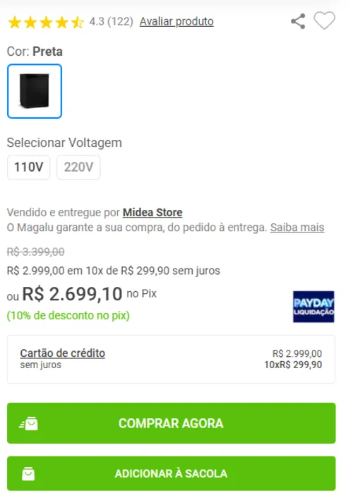 Imagem na descrição da promoção