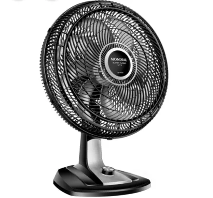 [Reembalado] Ventilador de Mesa Mondial VTX-40-8P Super Turbo 3 Velocidades 40cm Preto - 220v