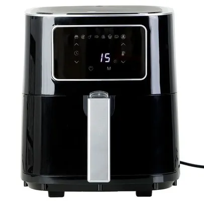 (AME SC R$287)Fritadeira Elétrica Digital Air Fryer Sem Óleo 4,5L Preta - Fun Kitchen