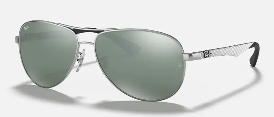 Óculos Ray-Ban RB 8313 - Tamanho M 58-13 - Lente espelhada não polarizada