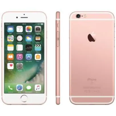 iPhone 6s Apple com Tela 4,7” HD, 32GB, 3D Touch, iOS 9, Sensor Touch ID, Câmera iSight 12MP, Wi-Fi, 4G, GPS, Bluetooth e NFC - Rose - R$1.899