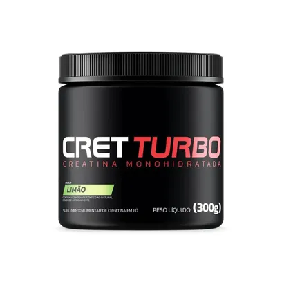 Foto do produto Creatina Com Sabor - Creatine Turbo 300g - Cret Turbo, Limão