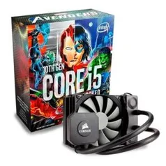 Kit Processador Intel Core i5-10600K + WaterCooler Corsair Hydro Series High Performance H45 - R$2080