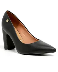 Sapato Scarpin Salto Bloco Verniz Vizzano Preto | TAM 33 e 40