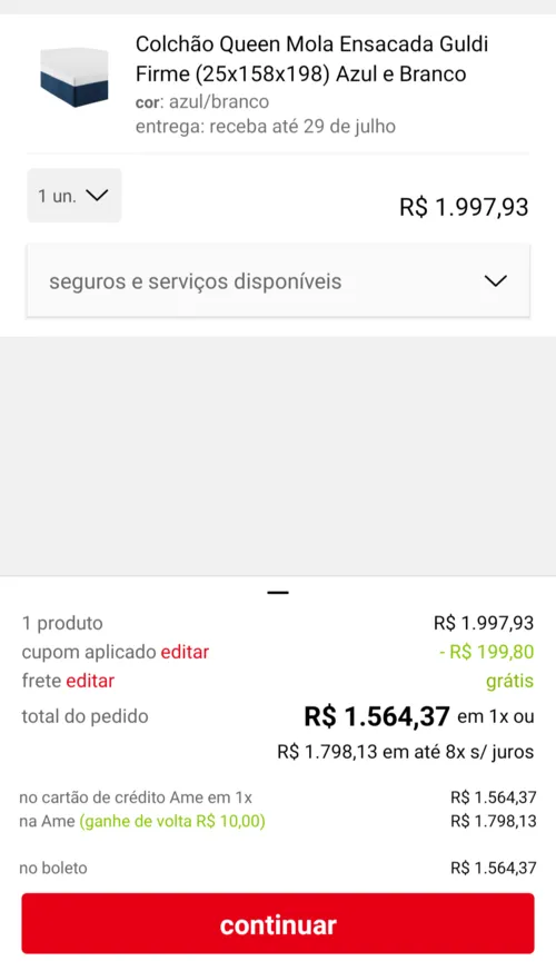 Imagem na descrição da promoção