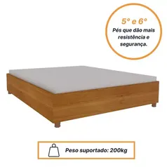 Cama Box Casal Mônaco Tcil Móveis Cinamomo